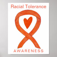 Raciale Tolerantie Bewustzijn Lint Kunst Poster Pr