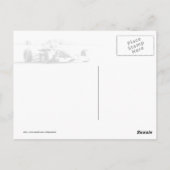 Racin' in de zon briefkaart (Achterkant)