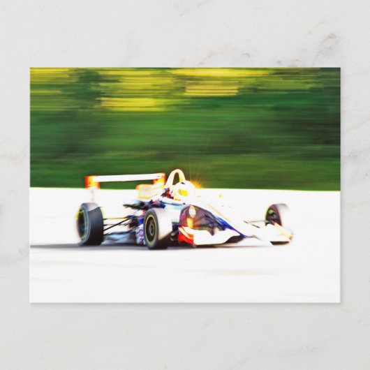 Racin' in de zon briefkaart (Voorkant)