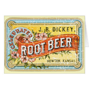 Racine Beer-1899 de faux plastron - affligée