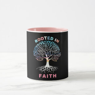 Racine dans l'arbre de foi Combo Mug