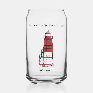 Racine North Breakwater Light peut verre