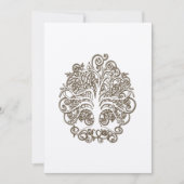 Racines Brown de l'arbre de l'amour Faire-part de  (Devant)