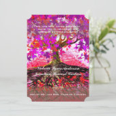 Racines de la forêt de chêne enchantée Faire-part  (Debout devant)