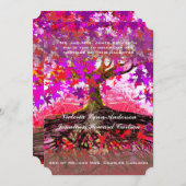 Racines de la forêt de chêne enchantée Faire-part  (Devant / Derrière)