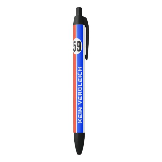 RACING 1973/1975 ZWARTE INKT PEN (Achterkant (Verticaal))