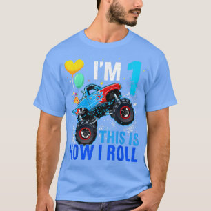Racing 1st Birthday Boy Blaze Car 1 jaar oude Mons T-shirt