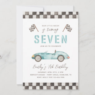 Racing 7e verjaardag Uitnodiging   Uitnodiging tot