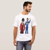 Racing Anime Style T-Shirt - Cool Streetwear  (Devant entier)