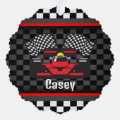 Racing auto ontwerp papier Ornament Kaart (Achterkant)