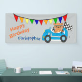 Racing Beer Boy Birthday Party Spandoek (Beurs)