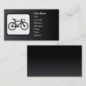 Racing Bike Logo  Black Visitekaartje (Voorkant / Achterkant)