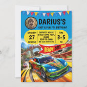 Racing Birthday Bash Kaart (Voorkant)