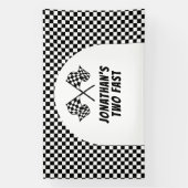 Racing Birthday Two Fast backdrop banner (Verticaal)