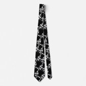 Racing Black White Check Flag Necktie Stropdas (Voorkant)