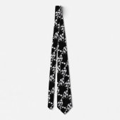 Racing Black White Check Flag Necktie Stropdas (Achterkant)