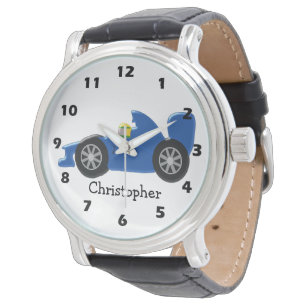 Racing Car Design voegt alleen naam toe Horloge