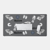 Racing car Desk Mat (Clavier et souris)