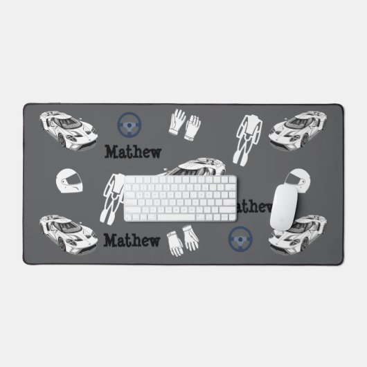 Racing car Desk Mat (Clavier et souris)
