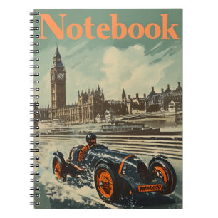  Racing Car Londen Big Ben Notitieboek