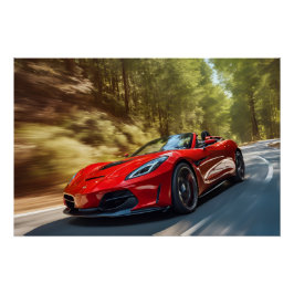RACING CAR POSTER PERFECT POSTER