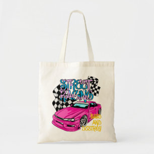 Racing Car Urban Streetwear Tote Bag