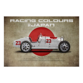 Racing Colours of Japan Perfect Poster