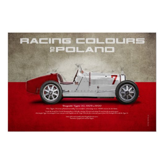 Racing Colours of Poland Perfect Poster (Voorkant)