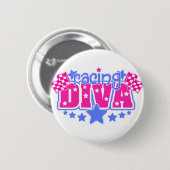 Racing Diva Ronde Button 5,7 Cm (Voorkant /achterkant)