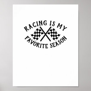 Racing Eye, mijn favoriete seizoen Art Sticker Poster