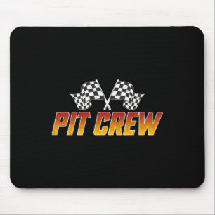 Racing Family Verjaardag Race Auto Retro Pit Crew  Muismat