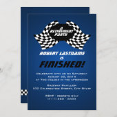 Racing Flags Pensioen Partij Kaart (Voorkant / Achterkant)