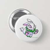 Racing green Cybunny Ronde Button 5,7 Cm (Voorkant /achterkant)