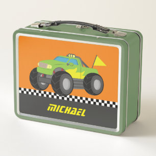 Racing Green Monster Truck lunchbox voor Racer Boy