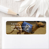 Racing Greyhound Hond Mailing Label (Insitu)