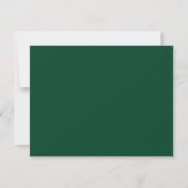 Racing groene klassieke rand notitiekaartje (Achterkant)