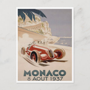  Racing - Grote Prijs van Monaco van 1937  Briefkaart