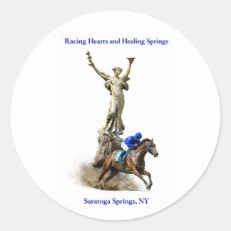 Racing Hearts and Healing Springs Ronde Sticker
