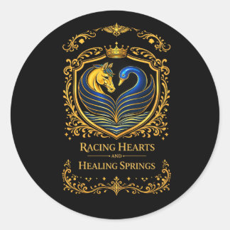 Racing Hearts en Healing Springs Lighter Ronde Sticker