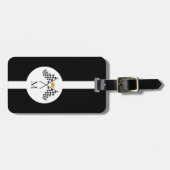 Racing Initial Monogram Reizen Bagagelabel (Voorkant horizontaal)