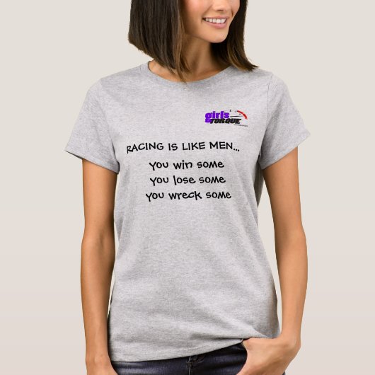 RACING IS ALS MANNEN T-SHIRT (Voorkant)