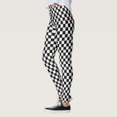 Racing Leggings Noir Et Blanc (Gauche)