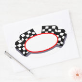 Racing Logo Ovale Sticker (Envelop)