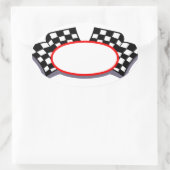 Racing Logo Ovale Sticker (Tas)