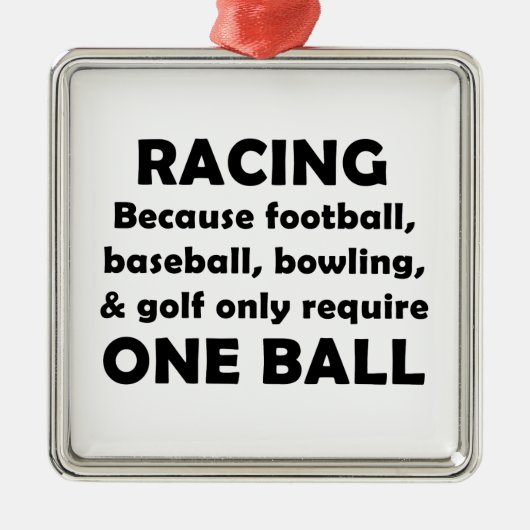 Racing Metalen Ornament (Voorkant)