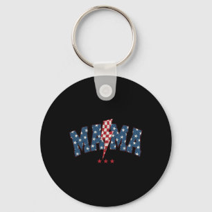 Racing Mom Race Mom 4 juli Racer Race Checker Sleutelhanger