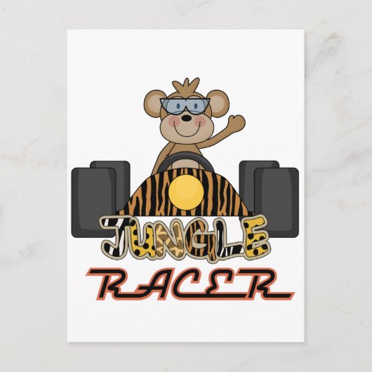 Racing Monkey Tshirts en Gifts Briefkaart (Voorkant)