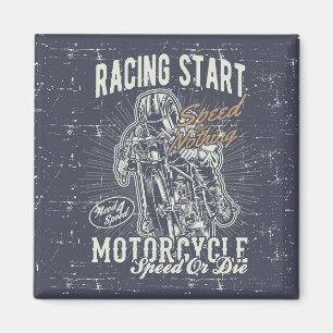 Racing motorfiets ontwerp magneet
