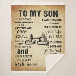 Racing papa naar mijn zoon van papa cadeau beteken sherpa deken
