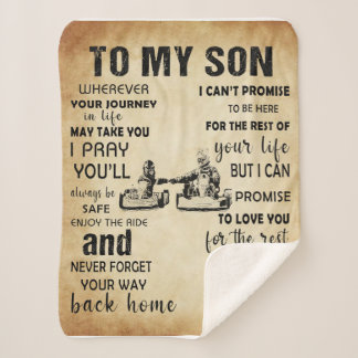Racing papa naar mijn zoon van papa cadeau beteken sherpa deken